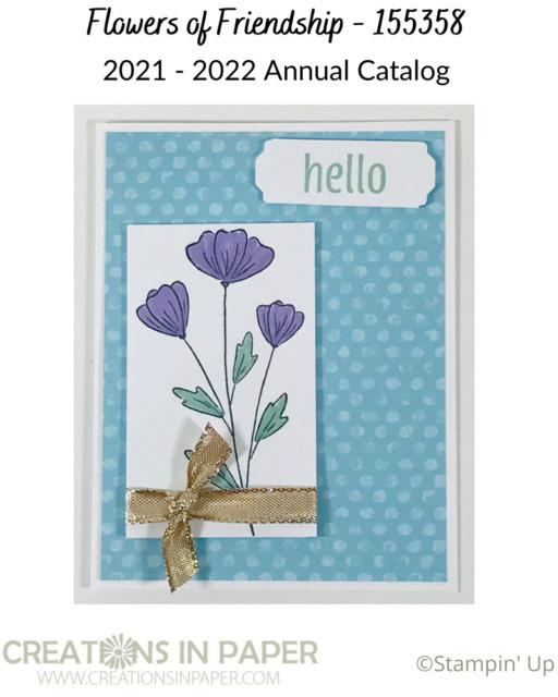 This beautiful card was made with a cool color combo in the Subtles collection.  Clean and simple idea.  See the details for the colors used.