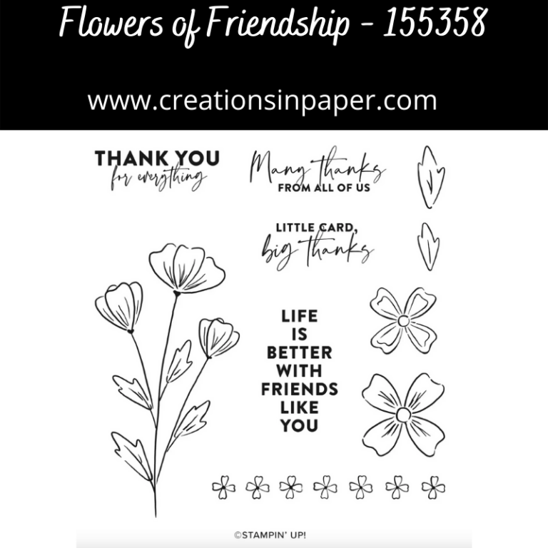 Stampin' Up Flowers of Friendship - Creations in Paper