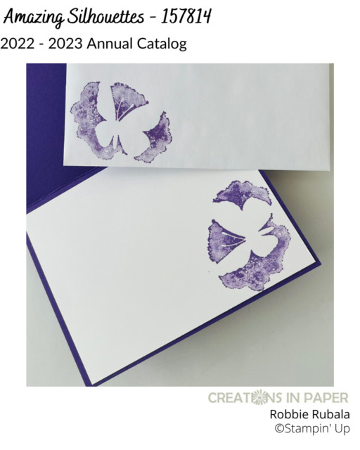 Don't miss seeing how this image is the star of the show on the card front.  Stampin' Up Amazing Silhouettes with Perfectly Penciled pattern paper has lot of patterns and texture for interest.