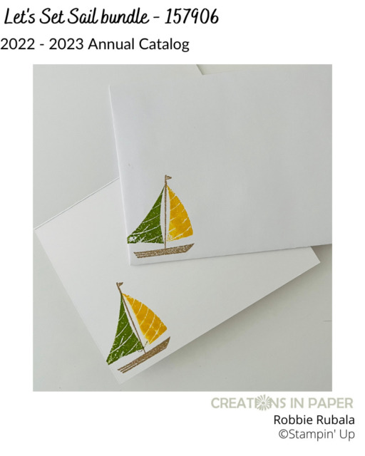 This adorable sailboat is perfect for  The Stampin' Up Let's Set Sail Best Day creation.   Don't miss seeing the card front and then place your order for supplies to make your card.