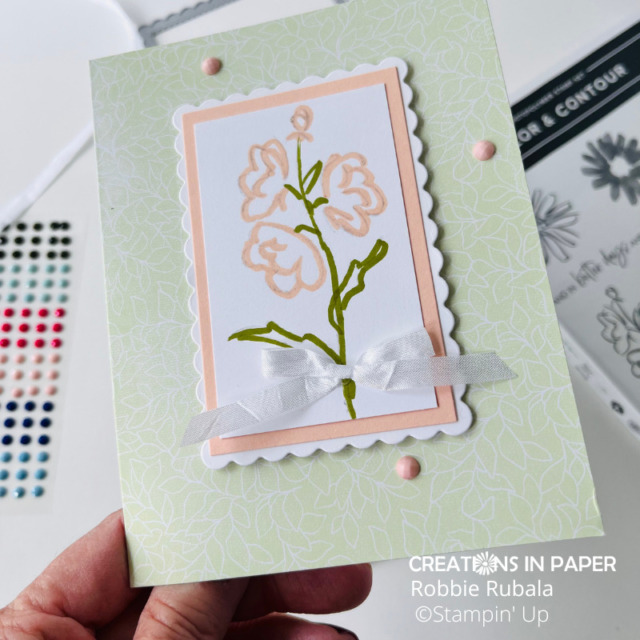 You can use your markers to get a bold image once you stamp it.  I used that idea for this Mix-n-Match Stampin' Up Sale-a-bration idea.  Get the details and try it yourself.