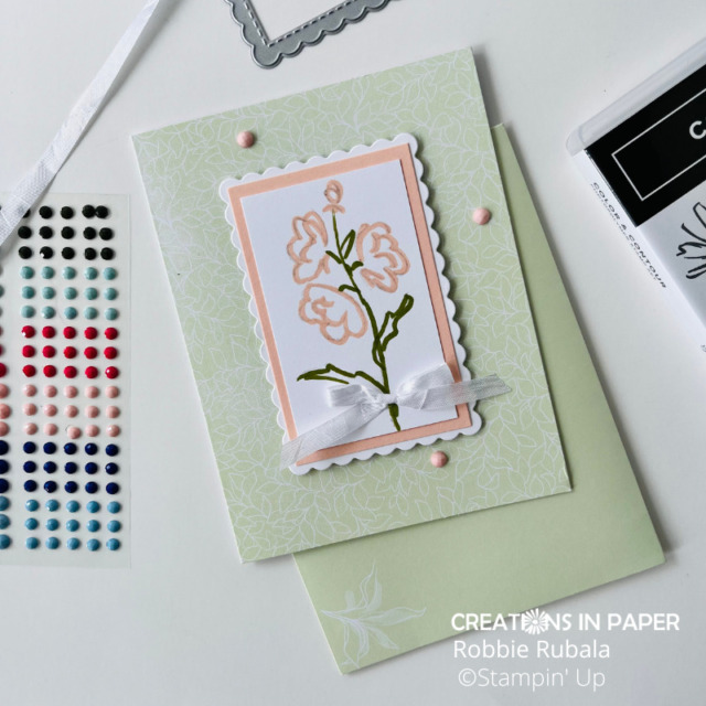 I love the way this stamp set goes so well with these cards.  Using the Color & Contour stamp set and coordinating dies for this Mix-n-Match Stampin' Up Sale-a-bration idea makes it easy to create a beautiful card.