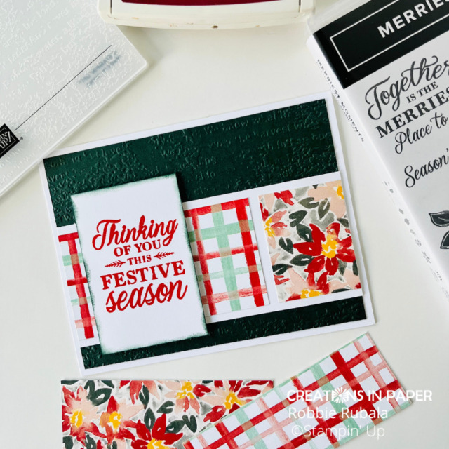 Don't miss seeing how you can use the Rings of Love pattern paper to create a Christmas card.  The Stampin' Up Rings of Love Christmas Idea makes a cute card!