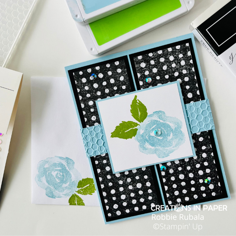 Stampin' Up True Beauty with Perfectly Penciled pattern paper