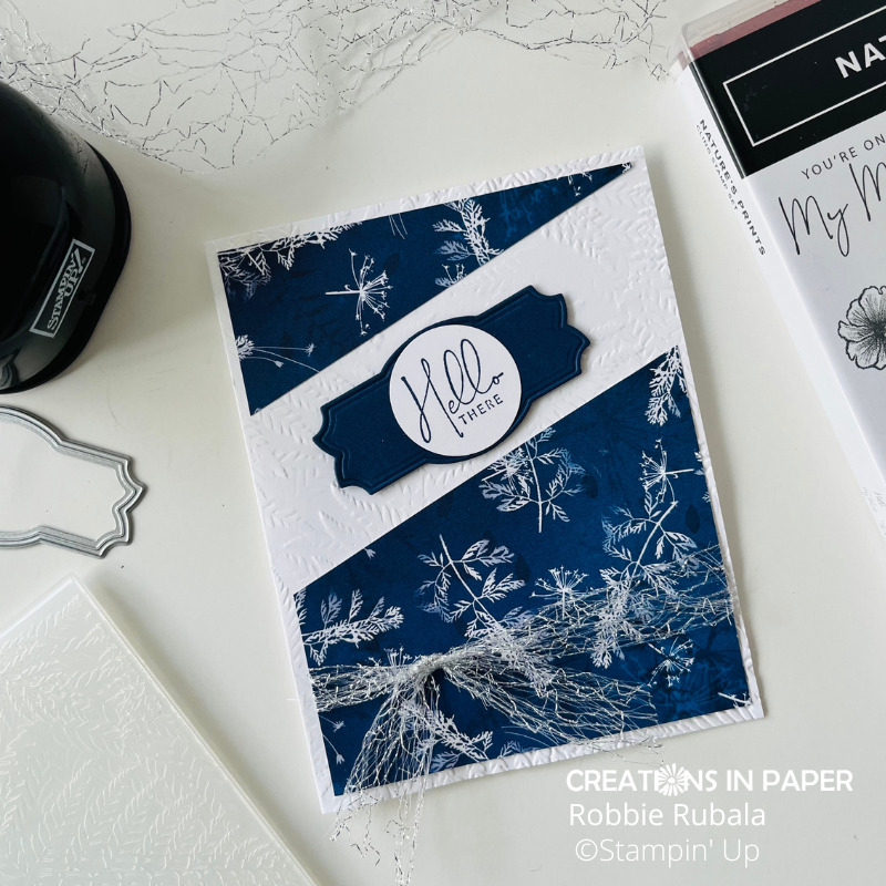 Stampin' Up Sun Prints split panel Creations in Paper
