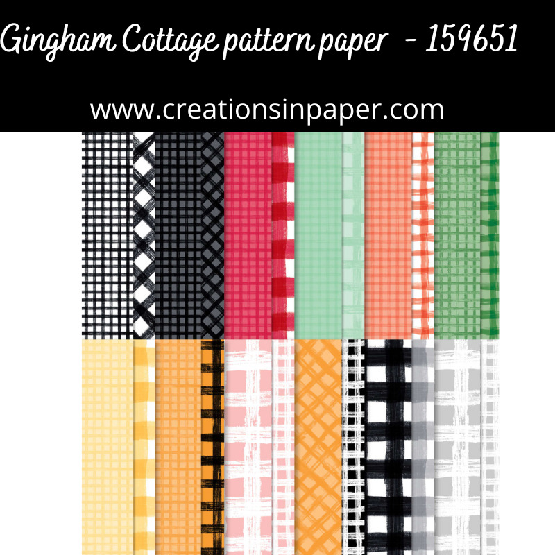 Stampin' Up Gingham Cottage Just Because - Creations in Paper