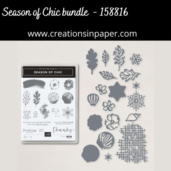 Stampin' Up Season of Chic Snowflake - Creations in Paper
