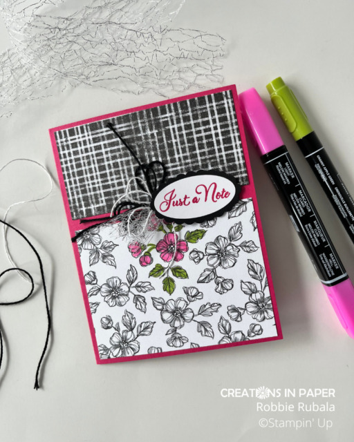 Stampin' Up Perfectly Penciled Spotlighting - Creations in Paper