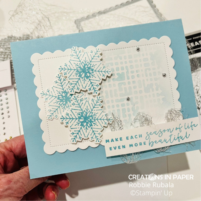 Stampin' Up Season of Chic Snowflakes - Creations in Paper