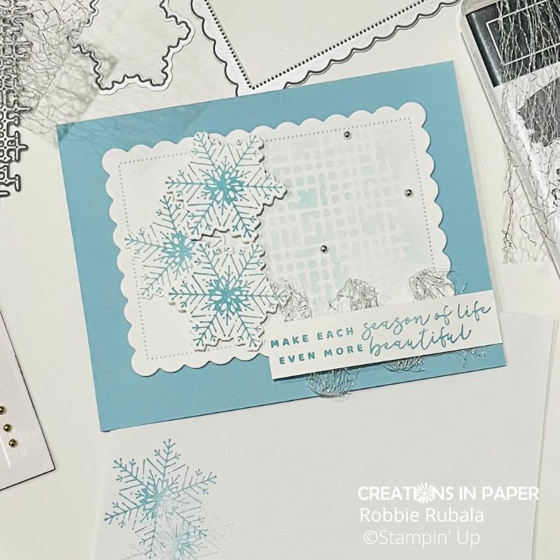 Stampin' Up Season of Chic Snowflakes - Creations in Paper