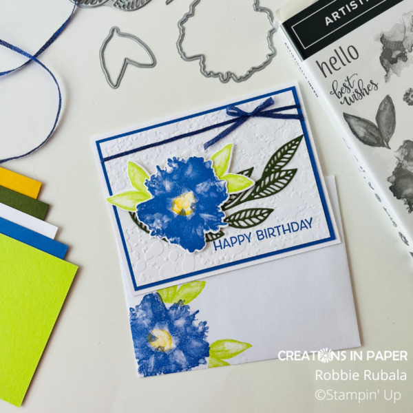 Video Tutorial - Artistically Inked Happy Birthday - Creations in Paper