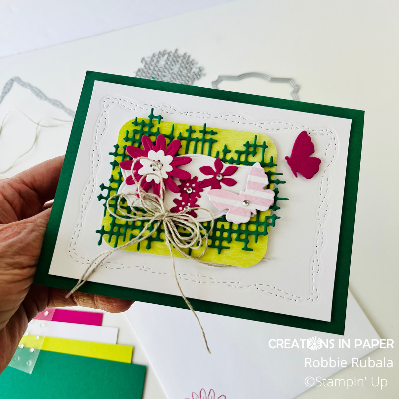 Add Texture to your embellishments with Stampin' Up dies - Creations in ...