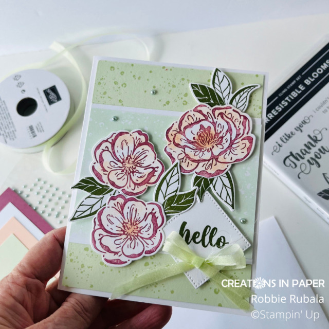 close up of the Hello Irresistible in Soft Sea Foam by Stampin' Up