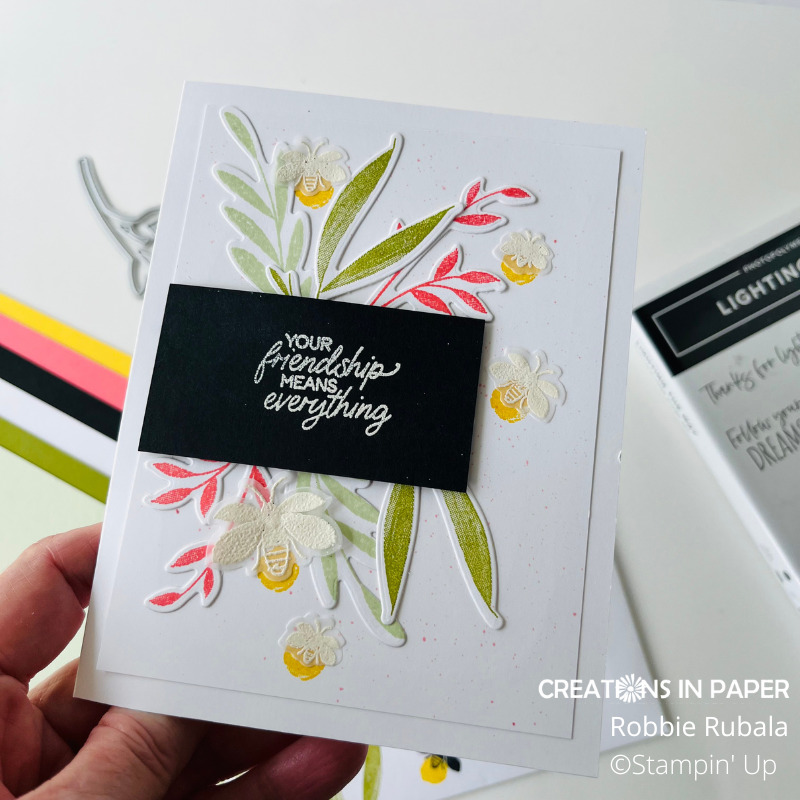 How to make a beautiful card with Lighting the Way - Creations in Paper