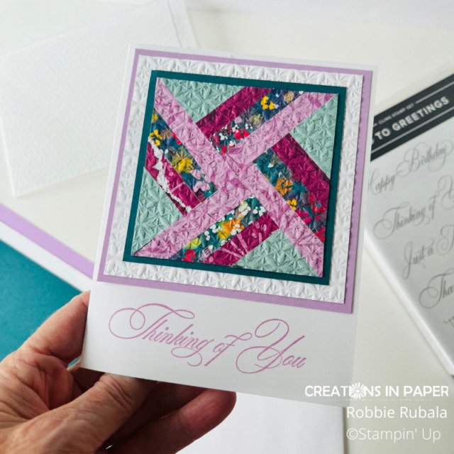 New Quilt Card Ideas Creations In Paper