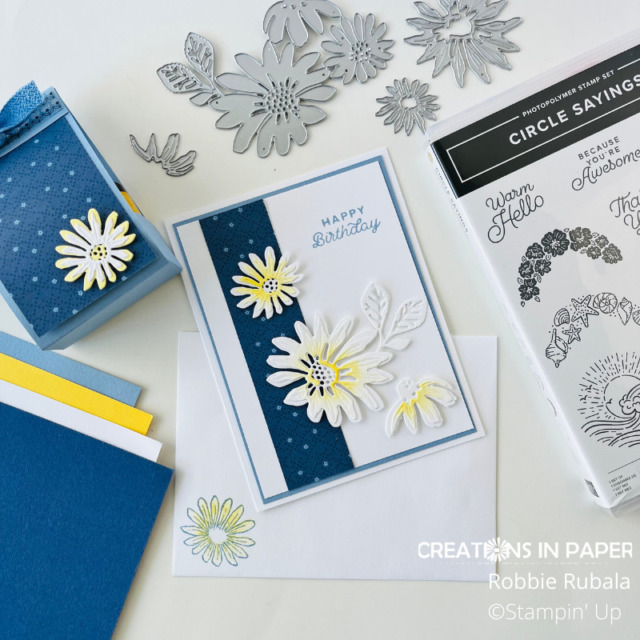 This simple card is easy to make.  Grab some dsp, coordinating card stock, and some ink and you are set.  That is what I did to create the Challenge 6 World Card Making Day card.