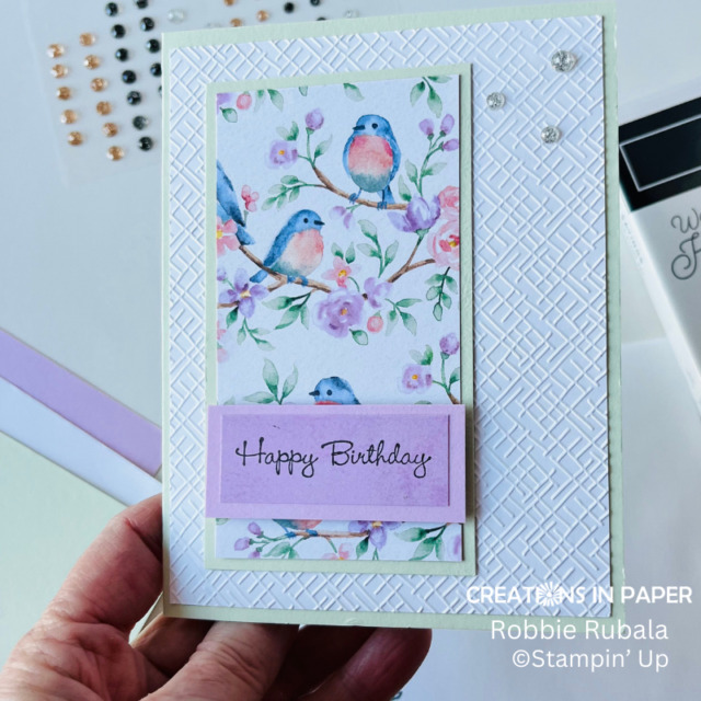 Stampin Up Flight And Airy Clean And Simple Creations In Paper 1062