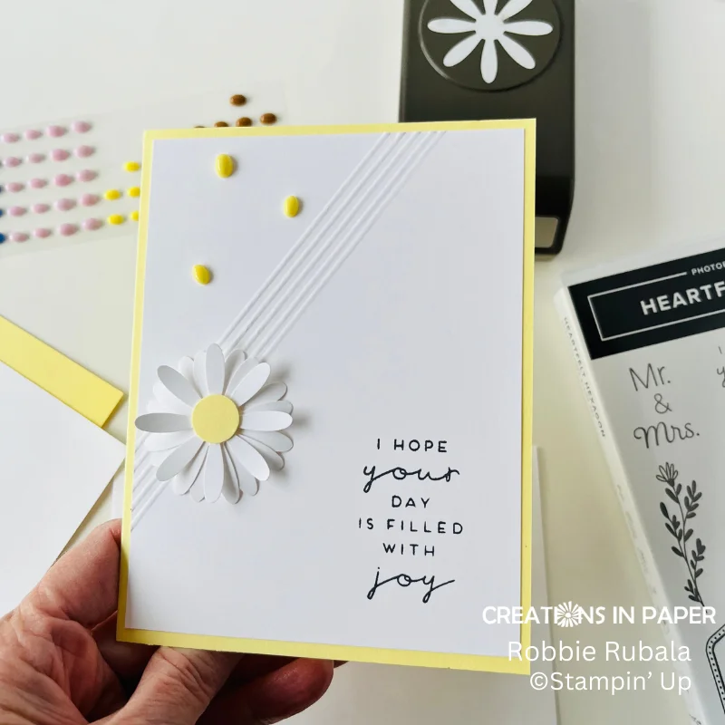 Simple Daisey Clean and simple daisy idea - Creations in Paper