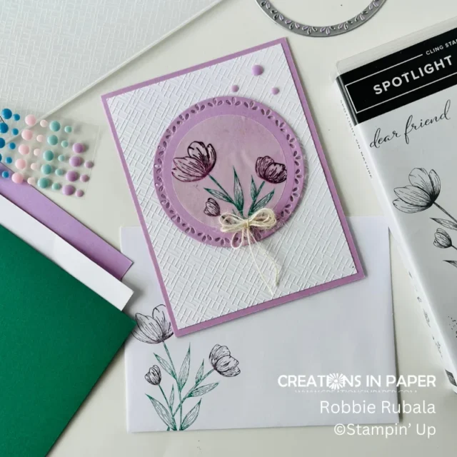 Embossing vellum with your stylus tool