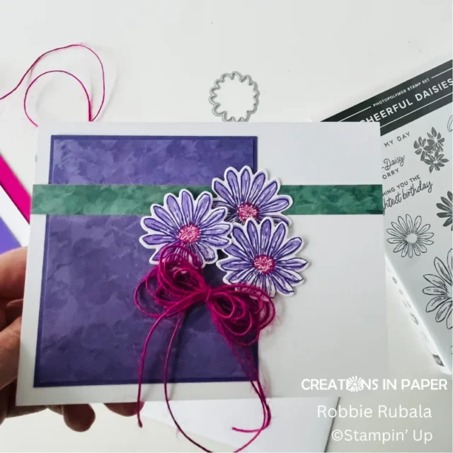 Using sketches for flower cards