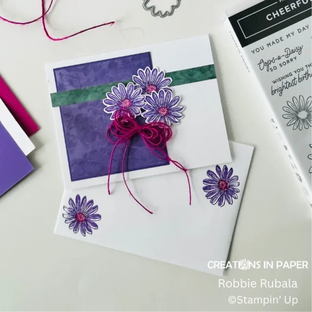 Using sketches for flower cards