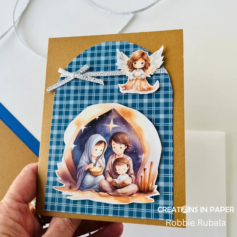 Anything Goes Saturday - cute Christmas card - Creations in Paper