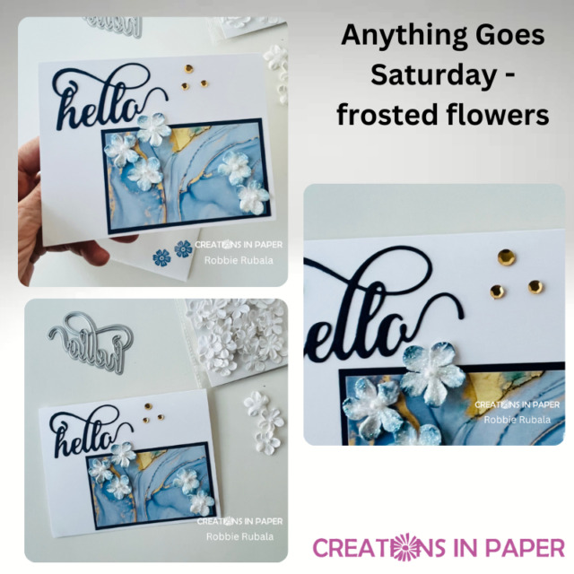 Anything Goes Saturday - frosted flowers