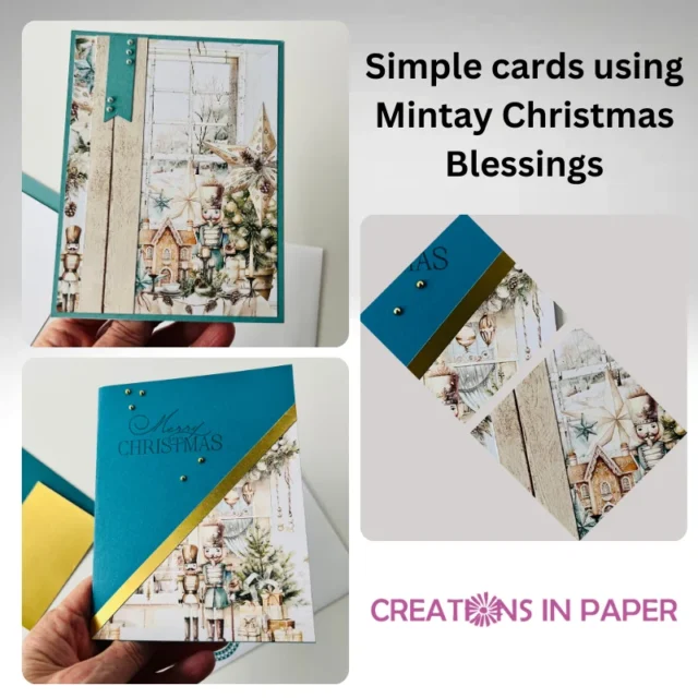 Simple cards using Mintay Christmas Blessings