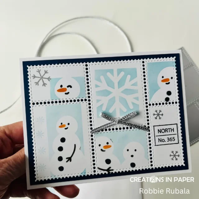 Anything Goes Saturday - snowman postage idea