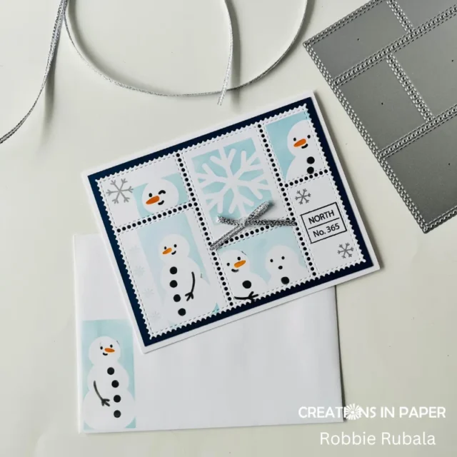 Anything Goes Saturday - snowman postage idea