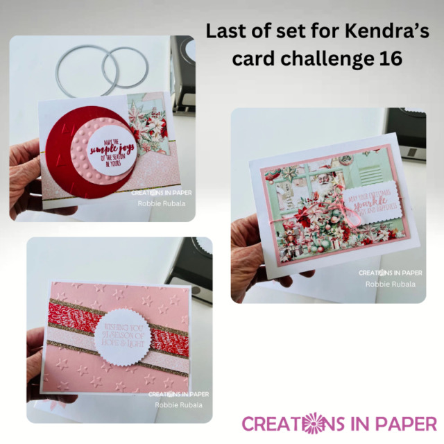 Last set for Kendra's card challenge 16