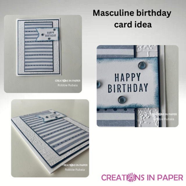 Masculine birthday card idea