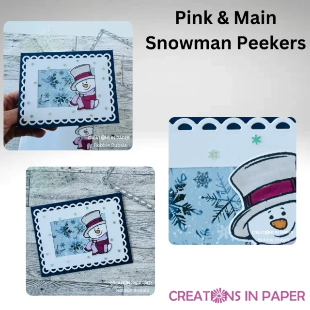 Pink & Main Snowman Peekers