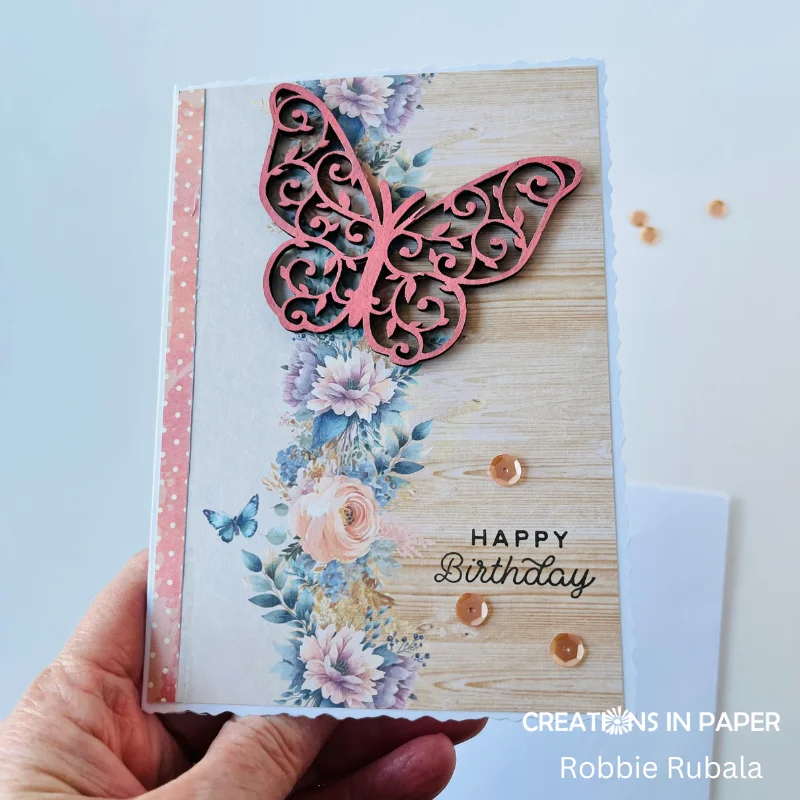 Tres Jolie butterfly birthday - Creations in Paper