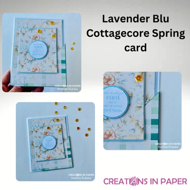 Lavender Blu Cottagecore Spring card