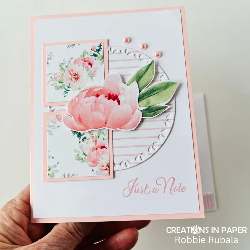 Floral Dance Just a Note - Creations in Paper