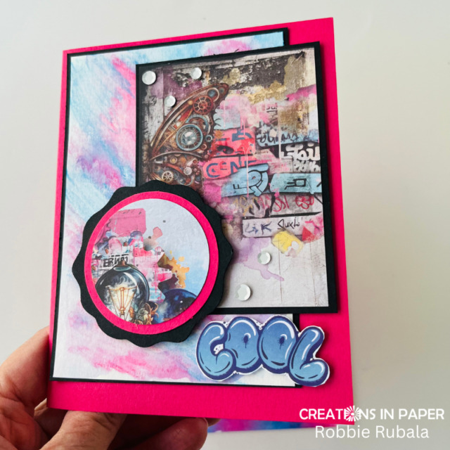 Across the Waves - watercolor pencils background idea