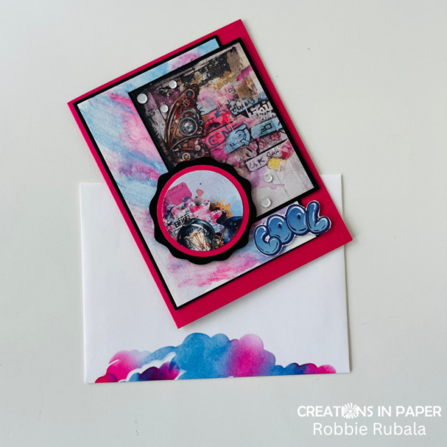 Across the Waves - watercolor pencils background idea