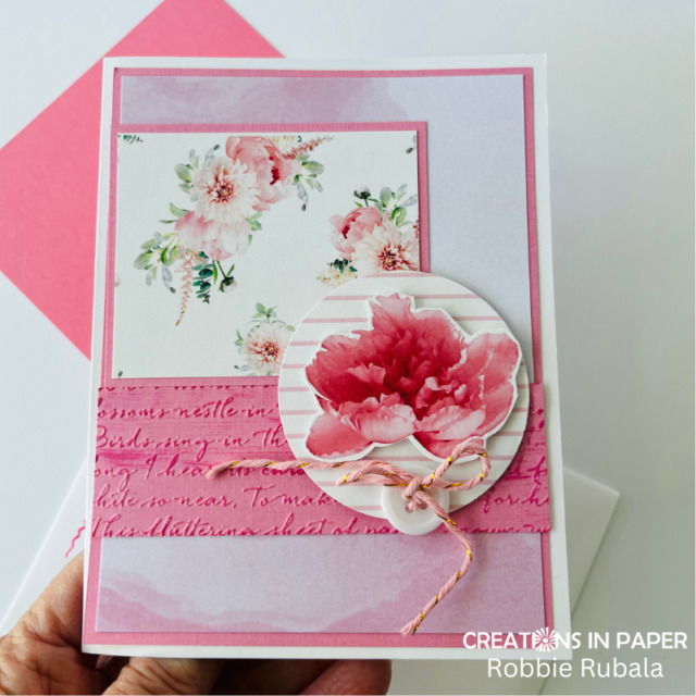 Across the Waves - Pink Paper Rose