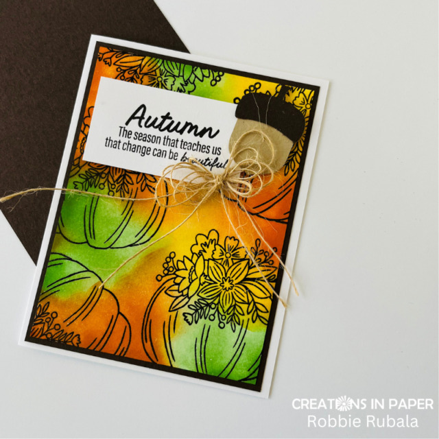 Autumn emboss resist