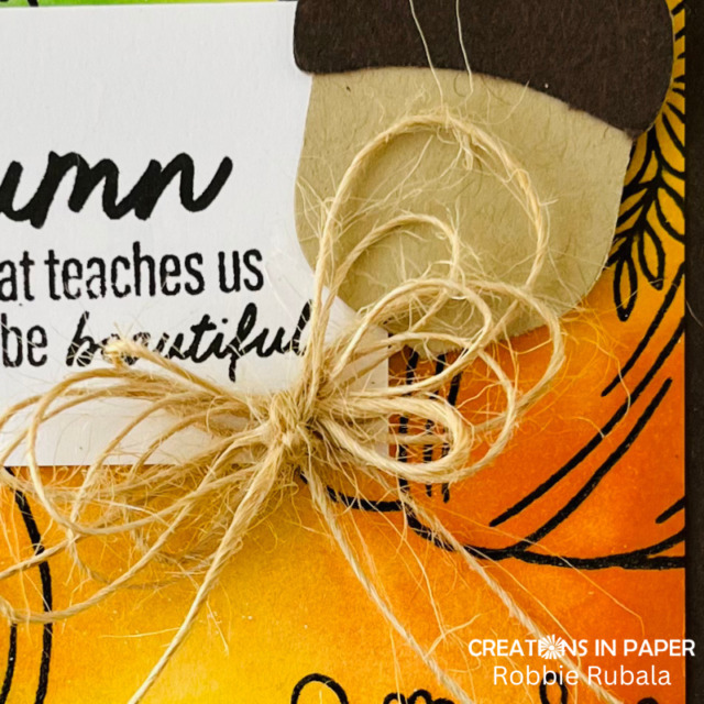 Autumn emboss resist