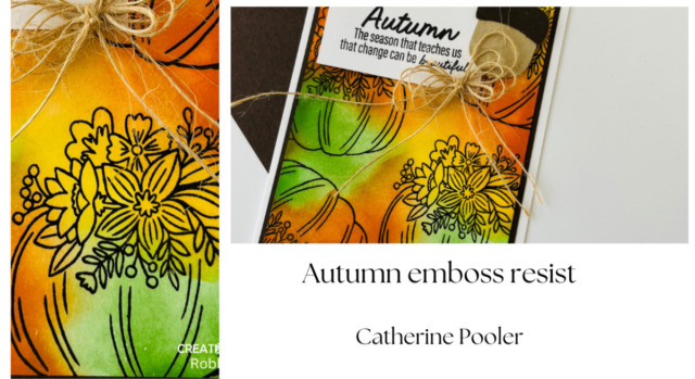 Autumn emboss resist