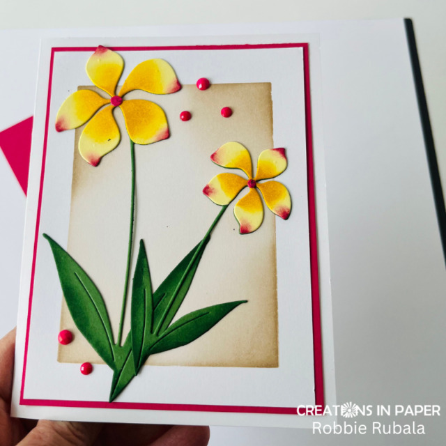 Blended Background to highlight a die cut