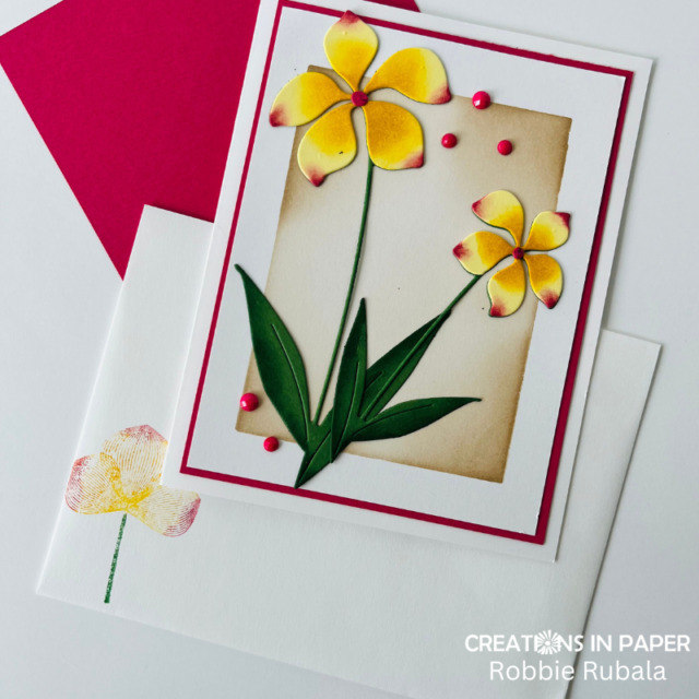 Blended Background to highlight a die cut