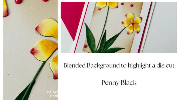 Blended Background to highlight a die cut