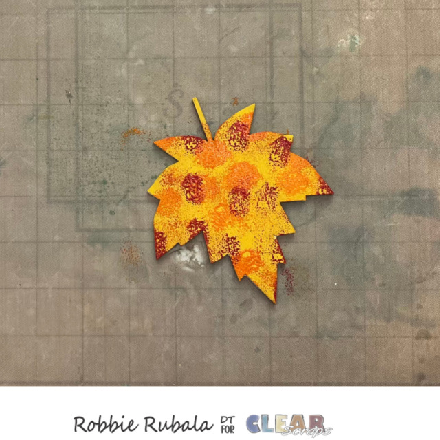 Fall banner using Clear Scraps Fall Collection shapes