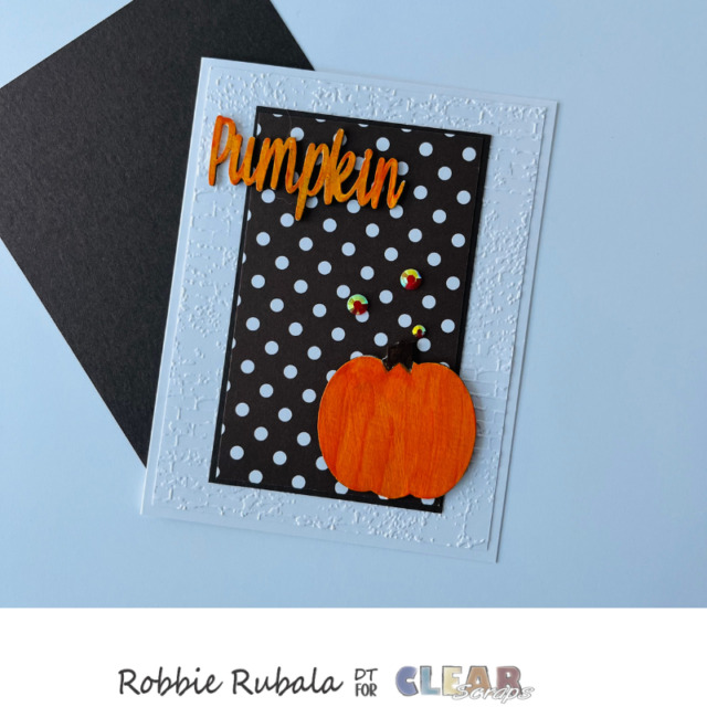 Fall embellishment punch out cards for Clear Scraps
