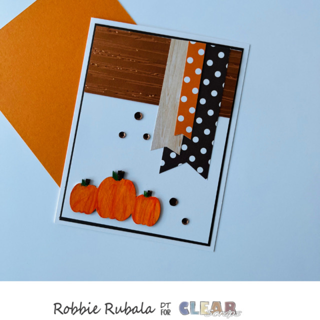 Fall embellishment punch out cards for Clear Scraps
