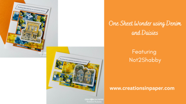 One Sheet Wonder using Denim and Daisies