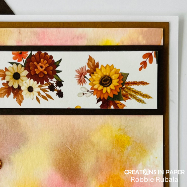 Smooshed background Fall card